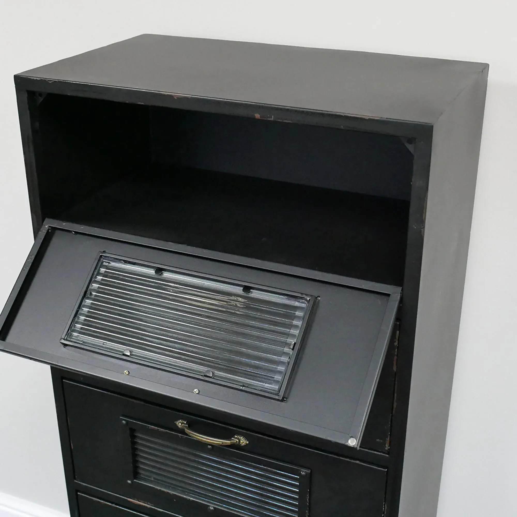 Industrial Black Metal Storage Cabinet