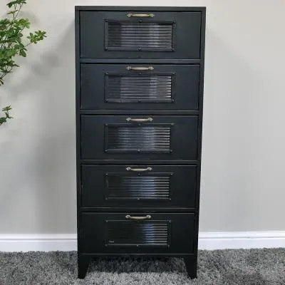 Industrial Black Metal Storage Cabinet