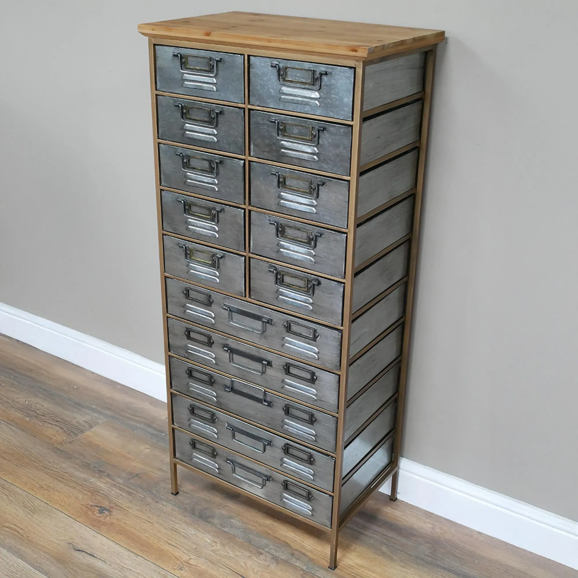 Industrial Large Multi Drawer Storage Unit - Metal