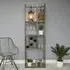 Industrial Metal Shelving Unit with Wine Rack - Black