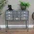 Industrial Multi Drawer Hall Table - Metal