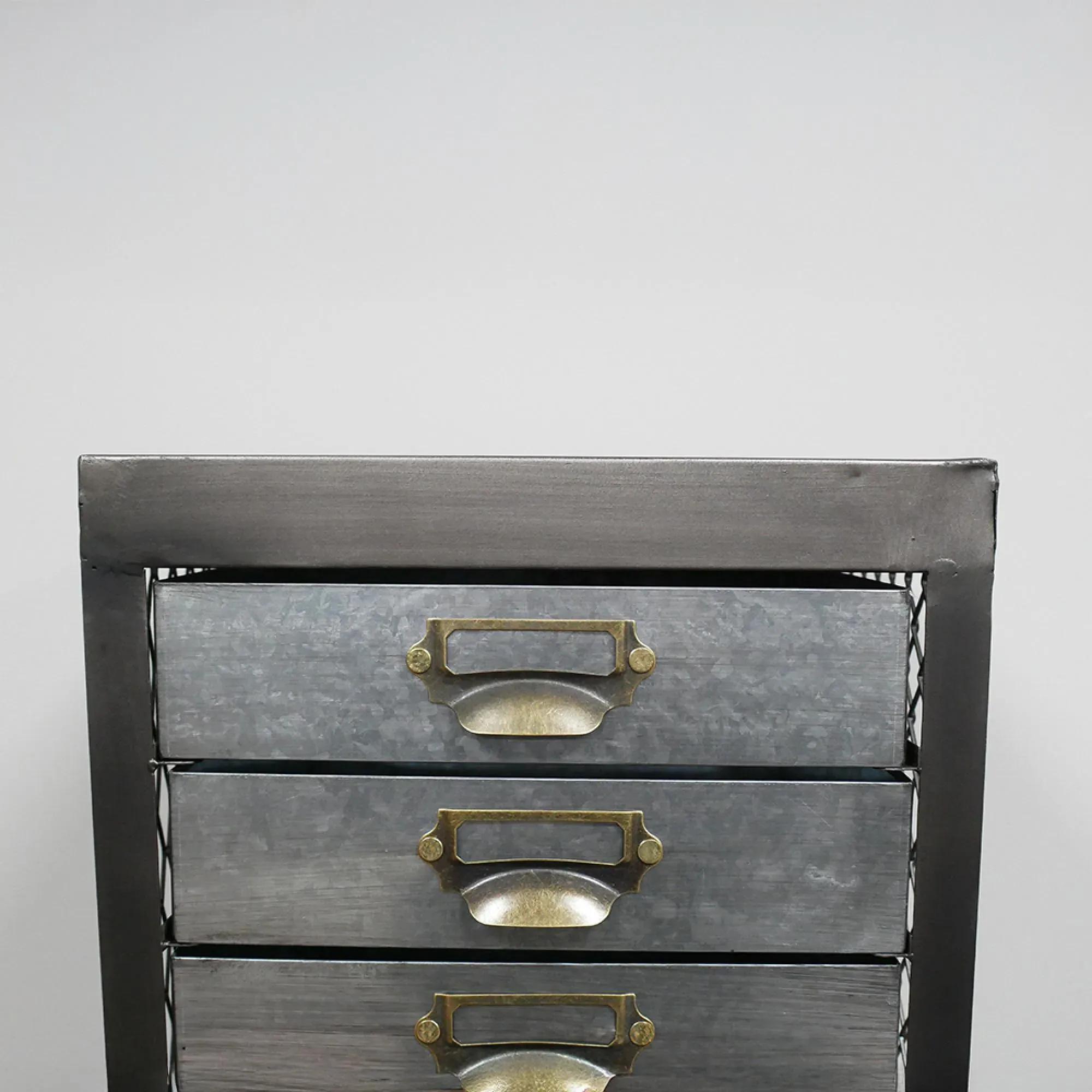 Industrial Multi Drawer Storage Cabinet - Black