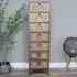 Industrial Multi Drawer Tallboy Chest - Gold, Metal