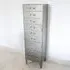 Industrial Multi Drawer Tallboy Chest - Grey, Metal