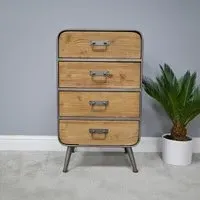 Industrial Retro 4 Drawer Chest