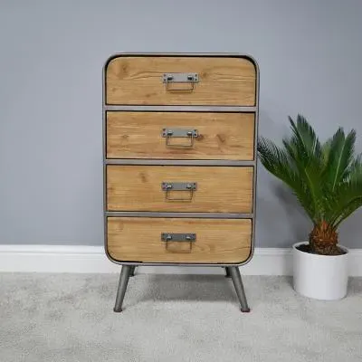 Industrial Retro 4 Drawer Chest image