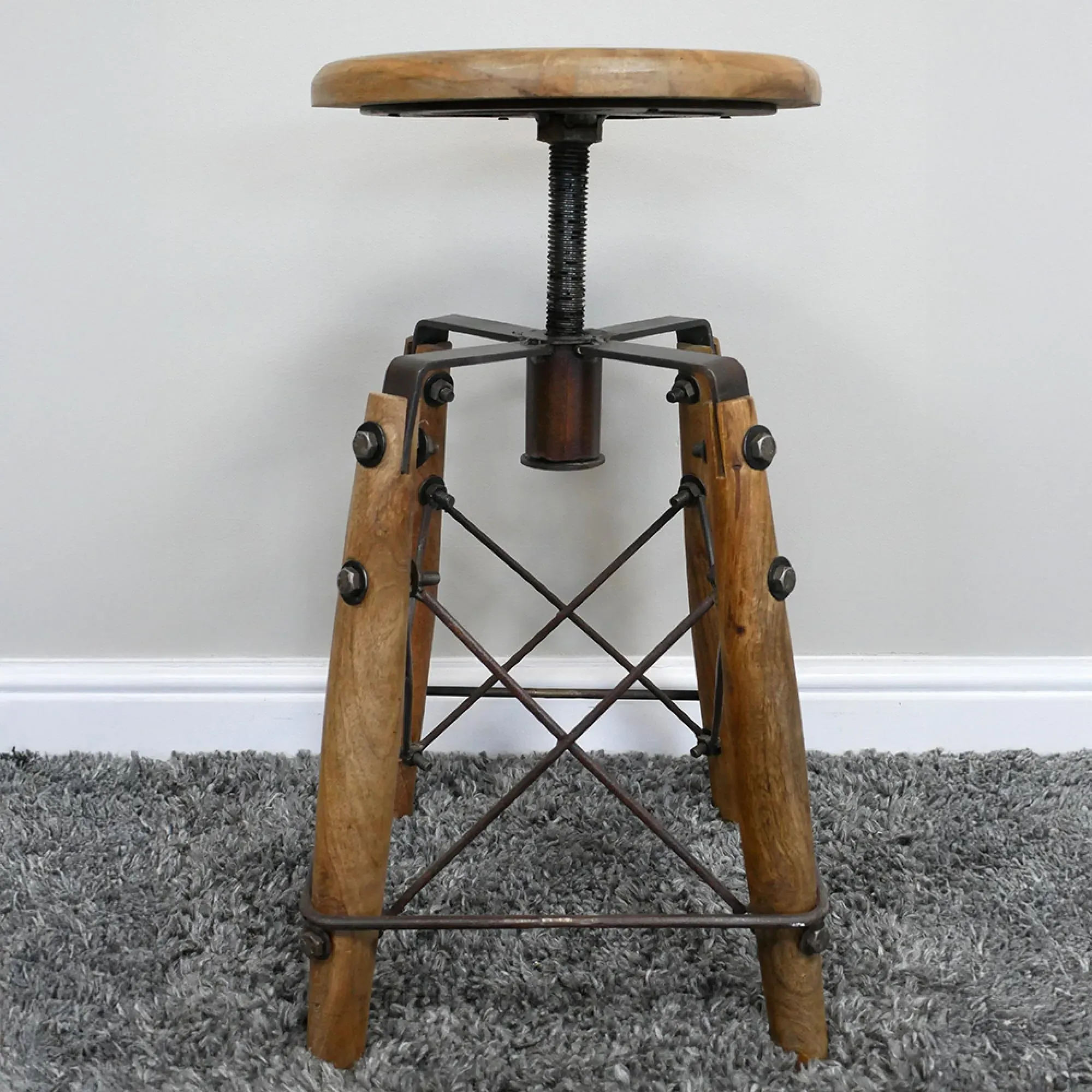 Industrial Round Adjustable Stool
