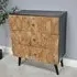 Industrial Wooden 3 Drawer Chest