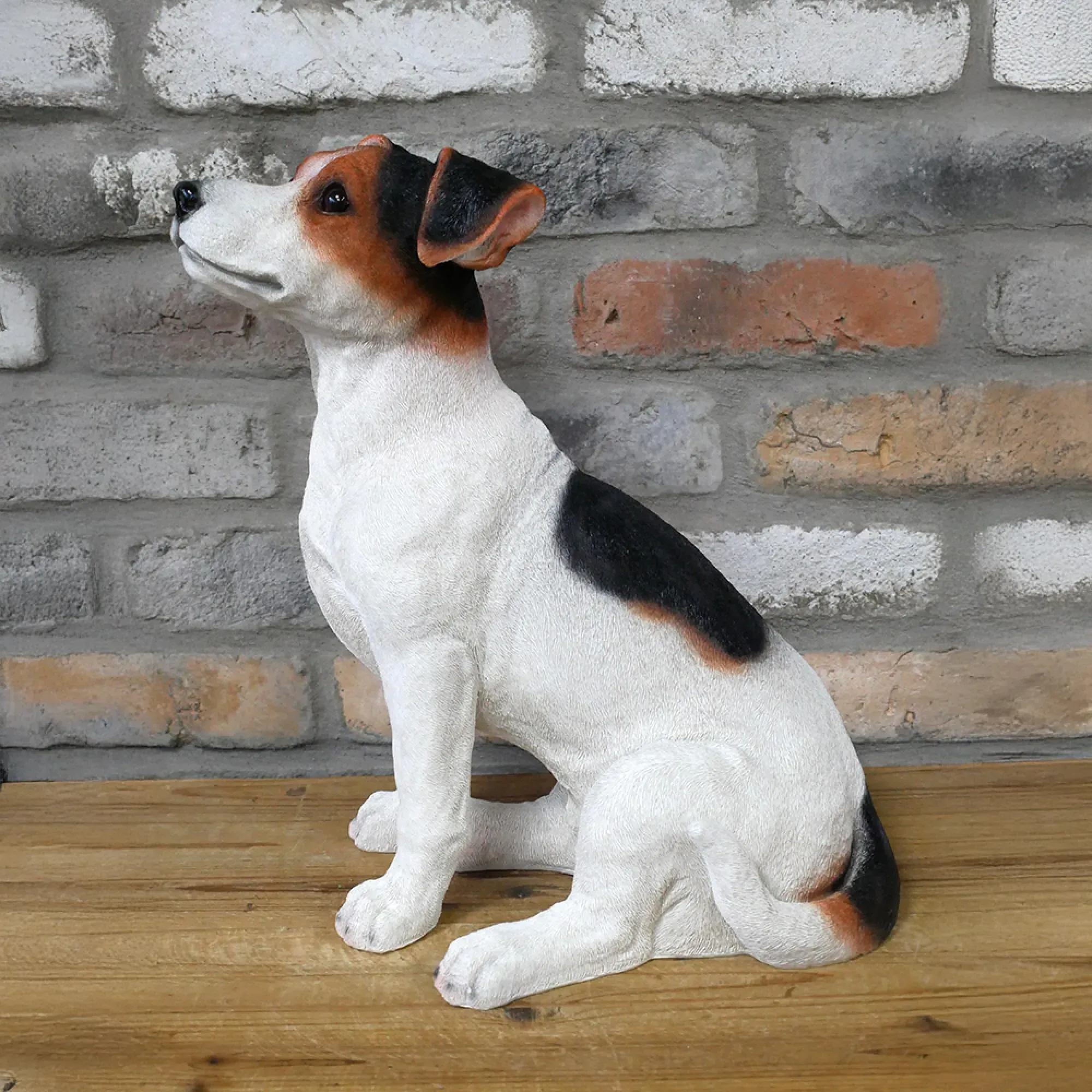Jack Russell Sitting Dog Ornament Set of 2 - Resin