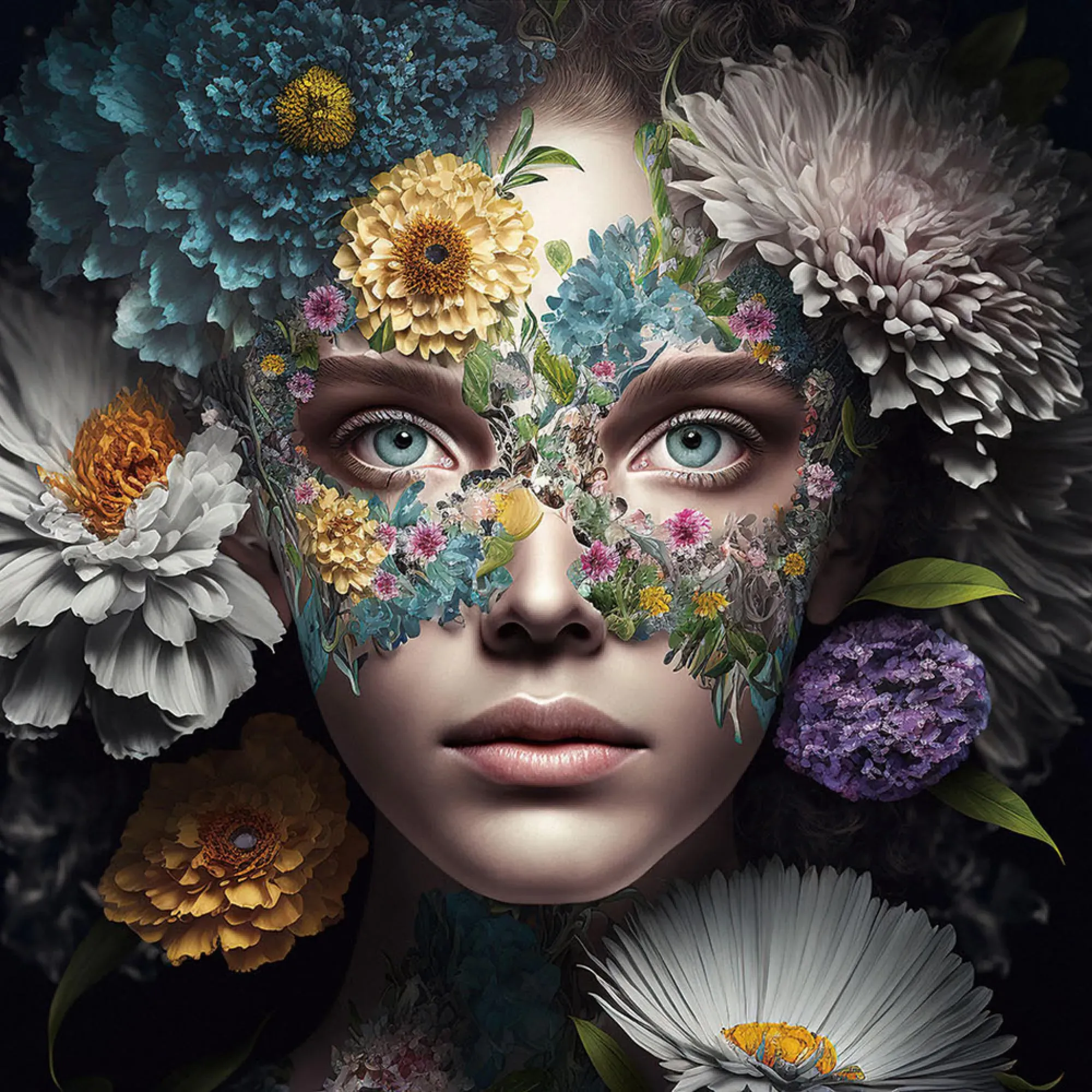 Lady Tempered Glass Wall Art