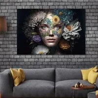 Lady Tempered Glass Wall Art