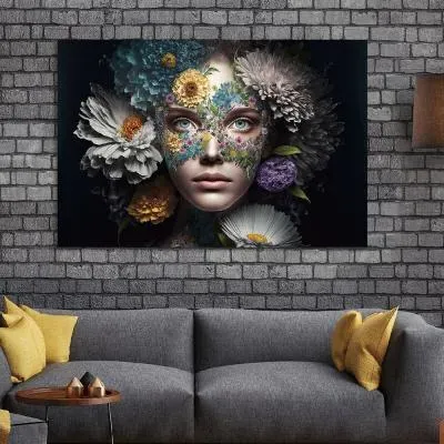 Lady Tempered Glass Wall Art image