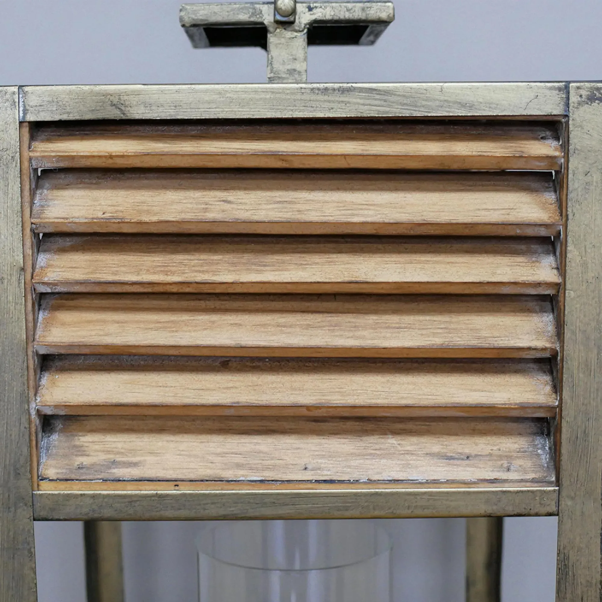 Lantern Set of 2 - Fir Wood, Metal