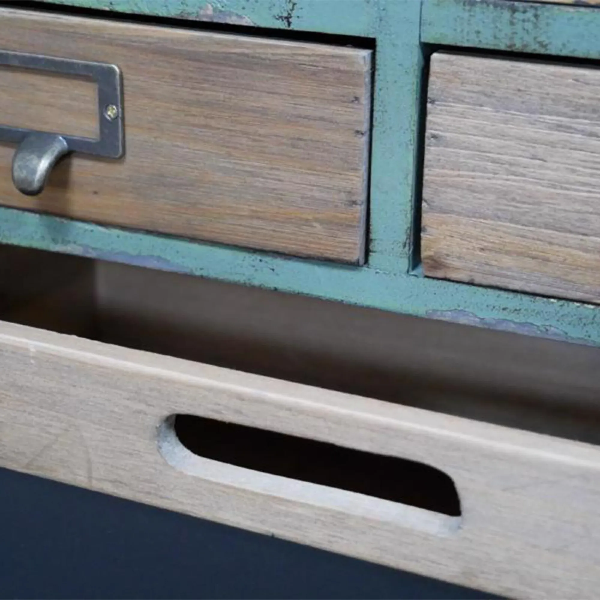 Large Multi Drawer Storage Cabinet - Fir Wood