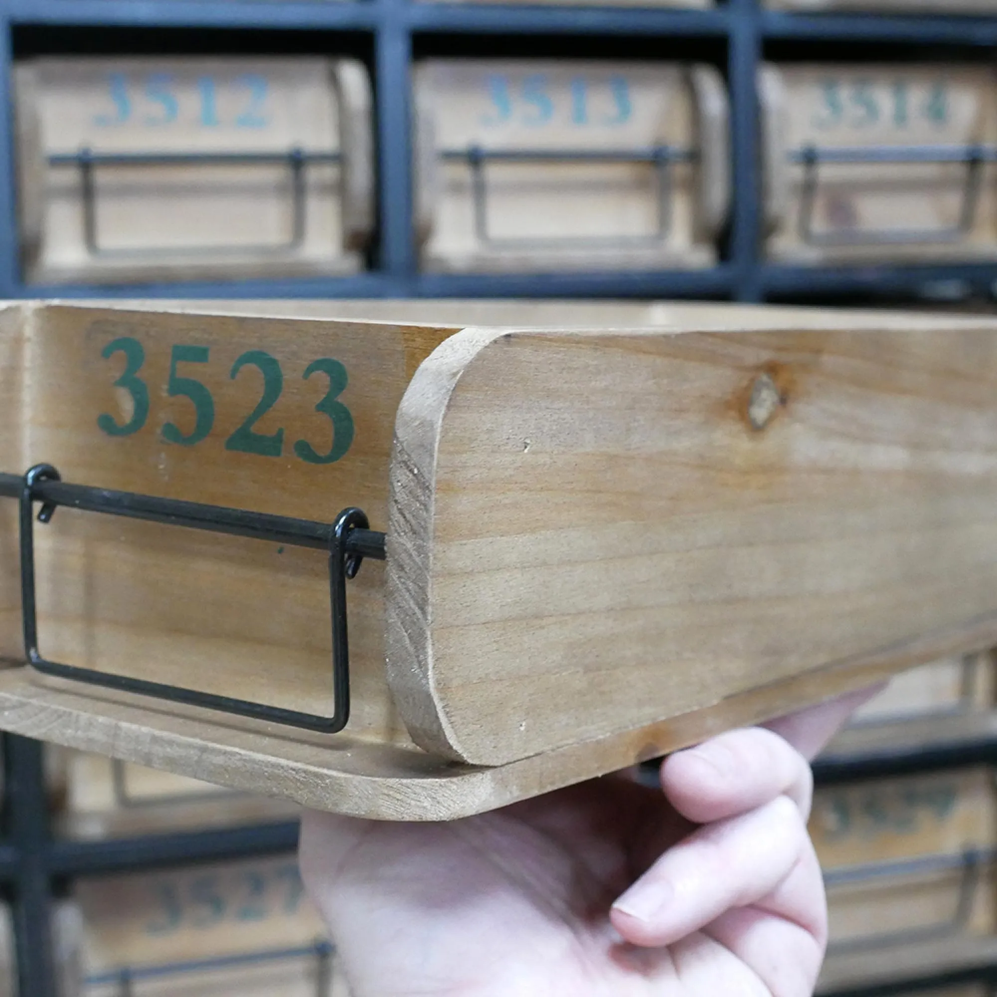 Large Multi Drawer Storage Unit - Wood, Metal