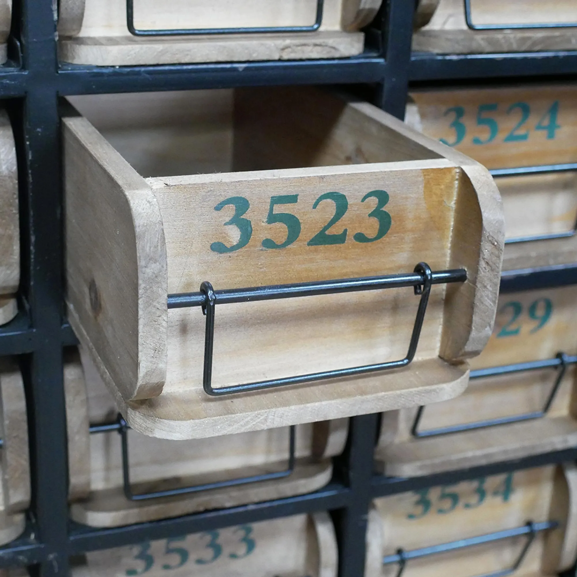 Large Multi Drawer Storage Unit - Wood, Metal