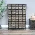 Large Multi Drawer Storage Unit - Wood, Metal