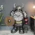 Large Warrior Clock - Silver, Metal