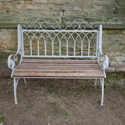 Lincoln Garden Bench - Antique Grey, Fir Wood image