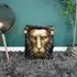 Lion Side Table - Black and Gold