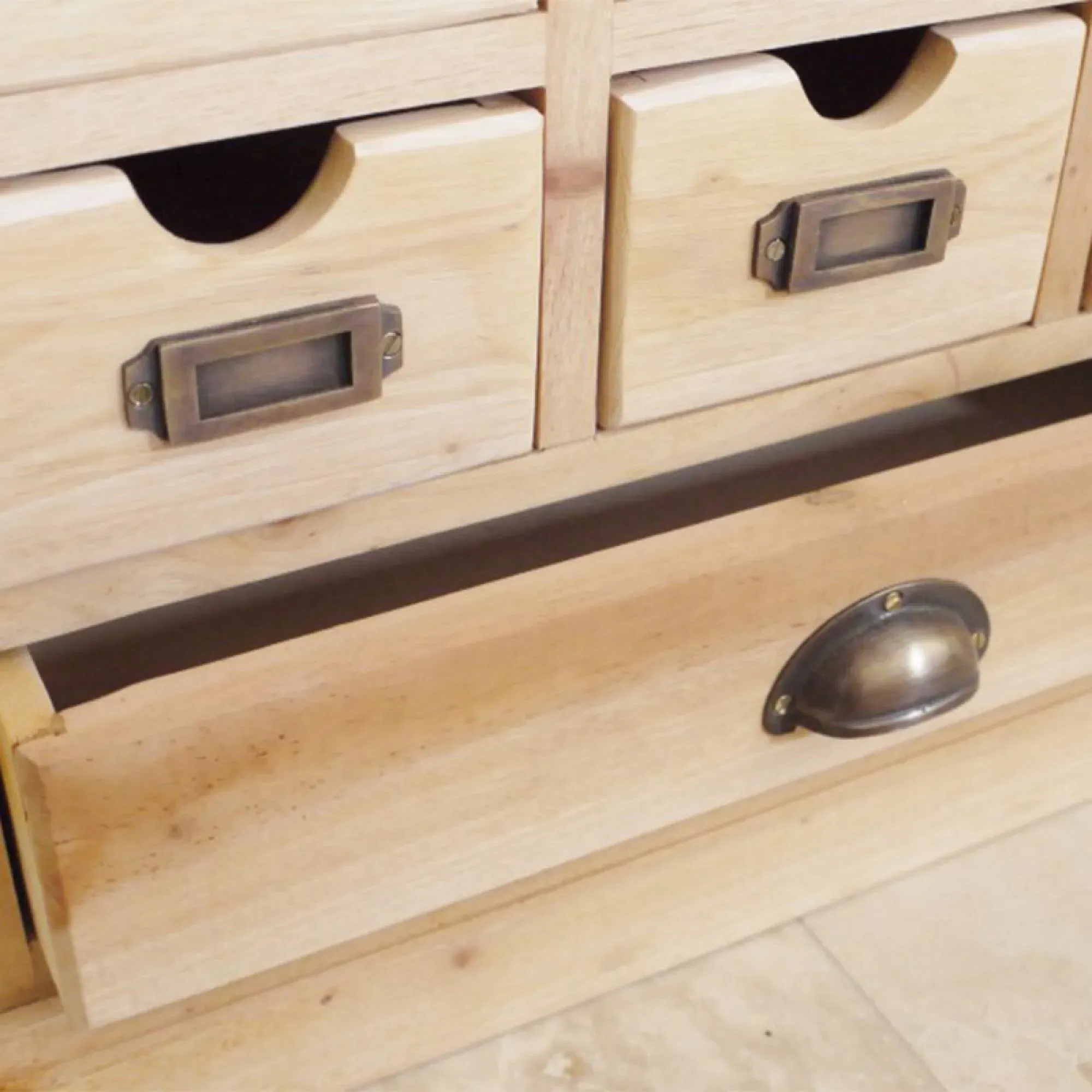 Mahogany Wood Multi Drawer Cabinet