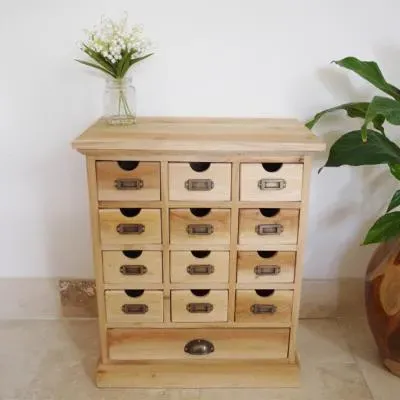 Mahogany Wood Multi Drawer Cabinet image