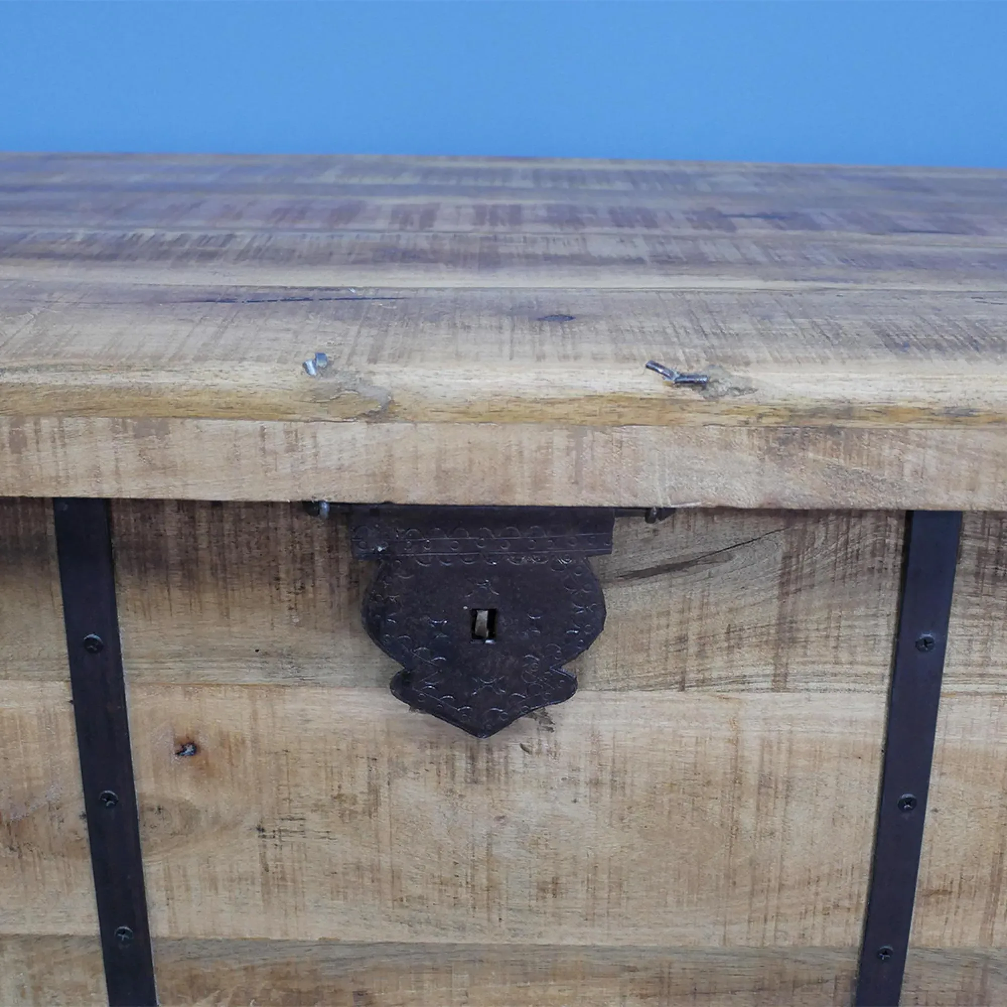 Mango Wood Trunk Coffee Table with Storage