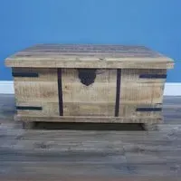 Mango Wood Trunk Coffee Table with Storage