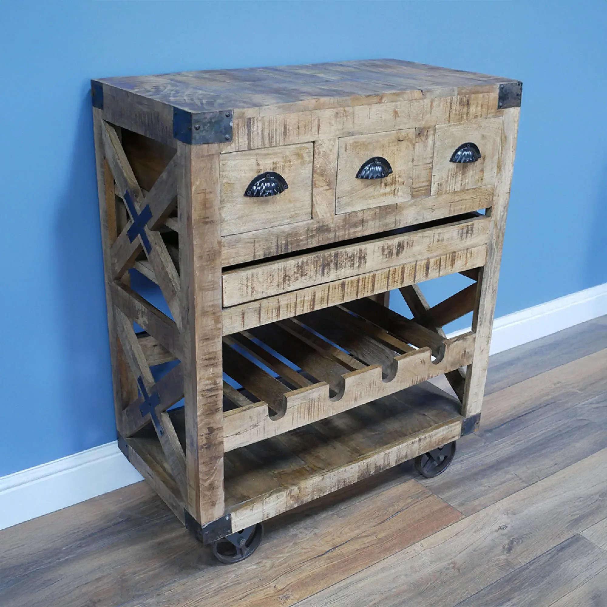 Mango Wood Wine Cabinet