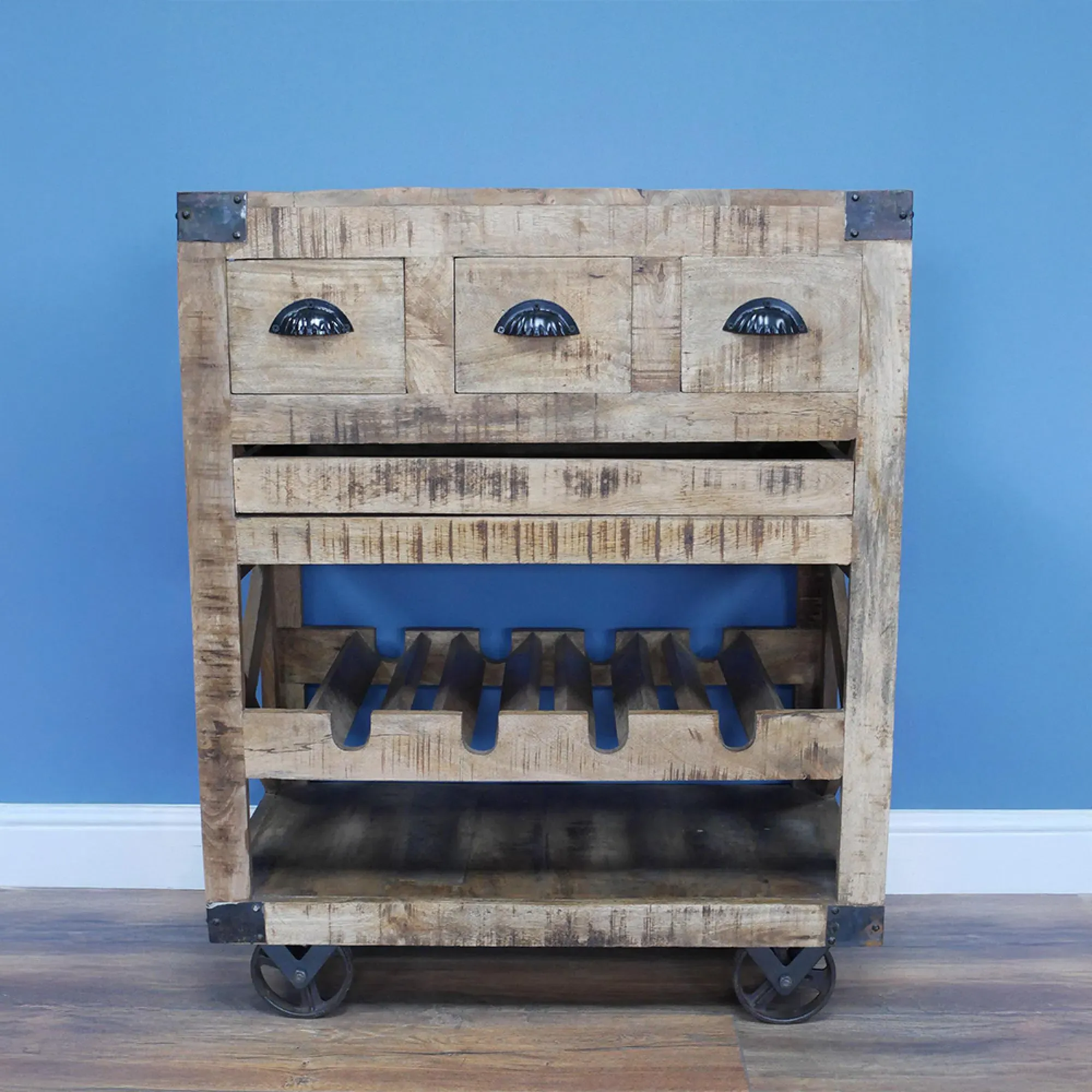 Mango Wood Wine Cabinet