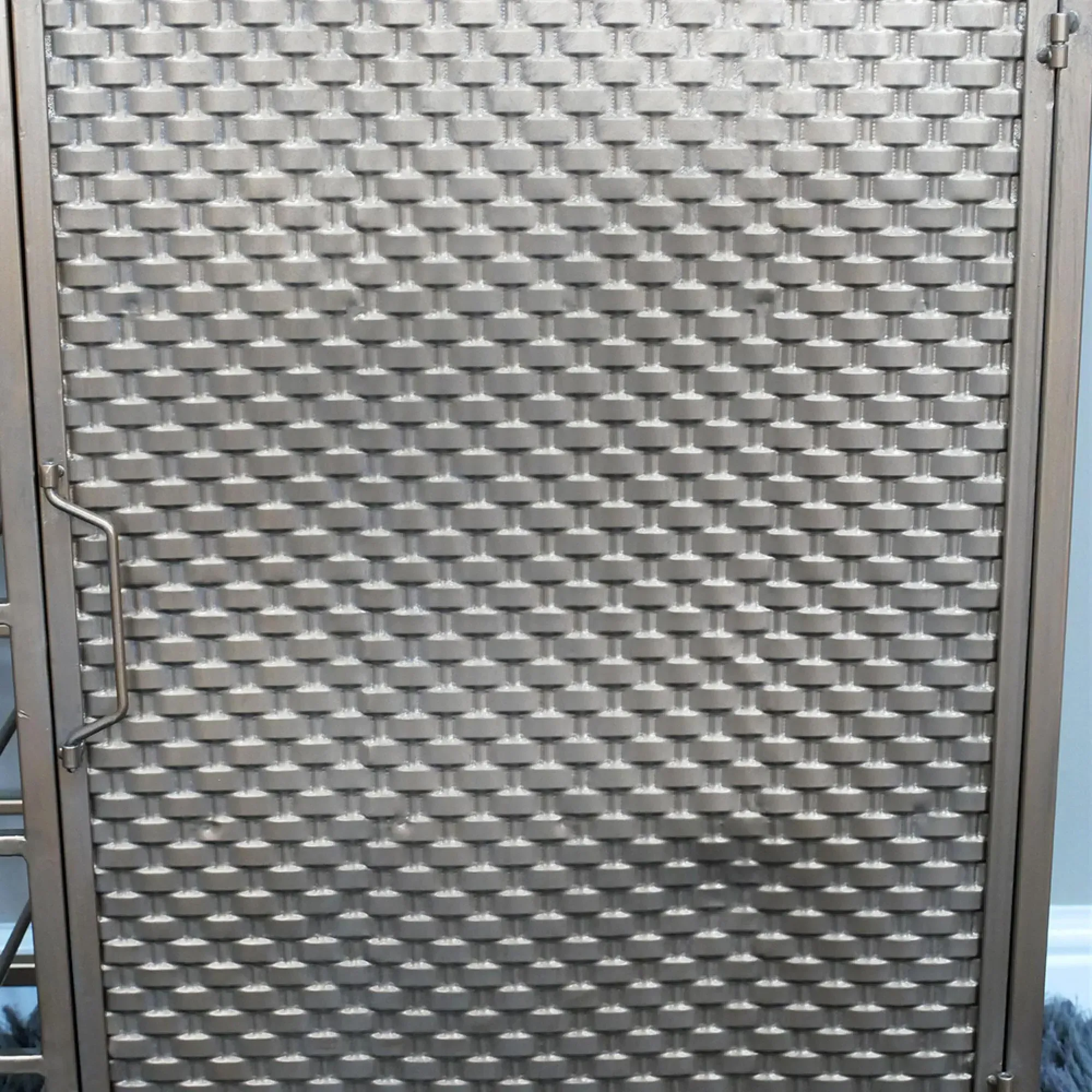 Metal 1 Door 2 Drawer Bar Cabinet - Copper