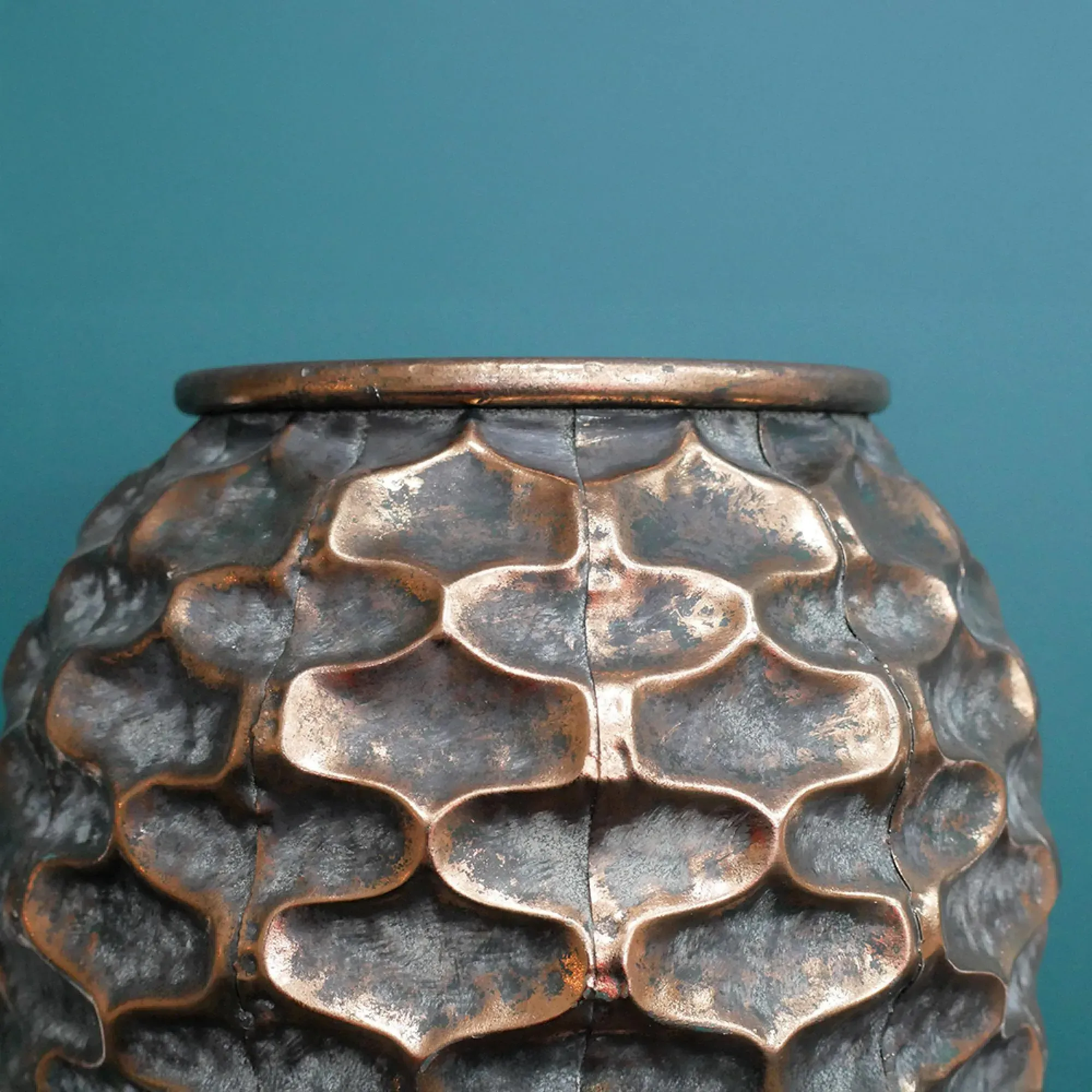 Metal Artificial Flower Planter Set of 2