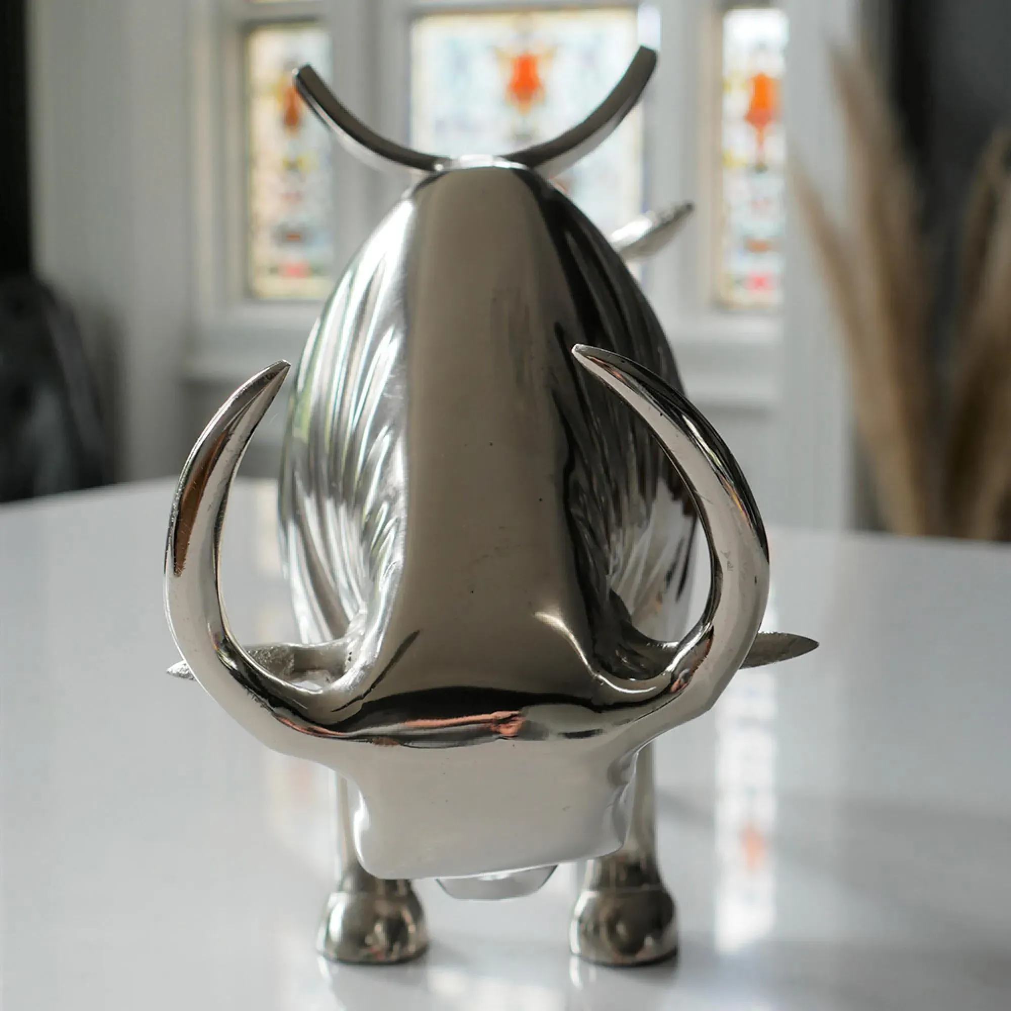 Metal Bull Bottle Holder - Set of 2