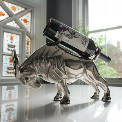 Metal Bull Bottle Holder - Set of 2 image