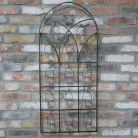 Metal Candle Holder Wall Decoration - Set of 2