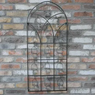 Metal Candle Holder Wall Decoration - Set of 2 image