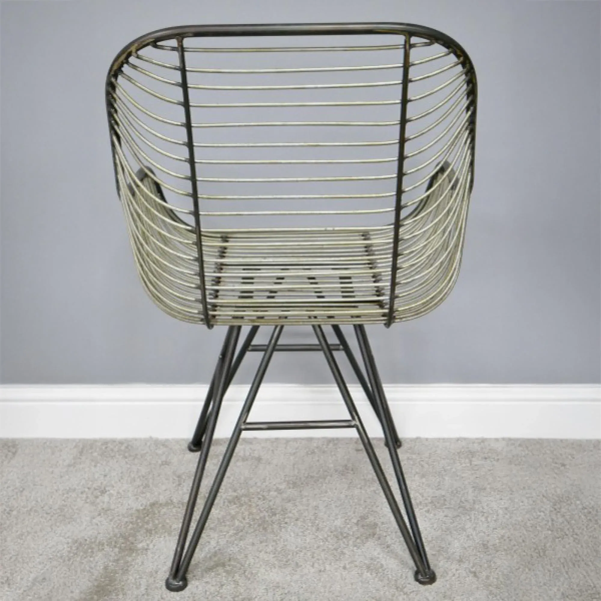 Metal Dining Armchair Set of 2