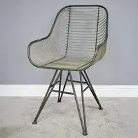 Metal Dining Armchair Set of 2