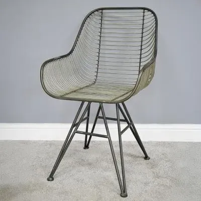 Metal Dining Armchair Set of 2 image