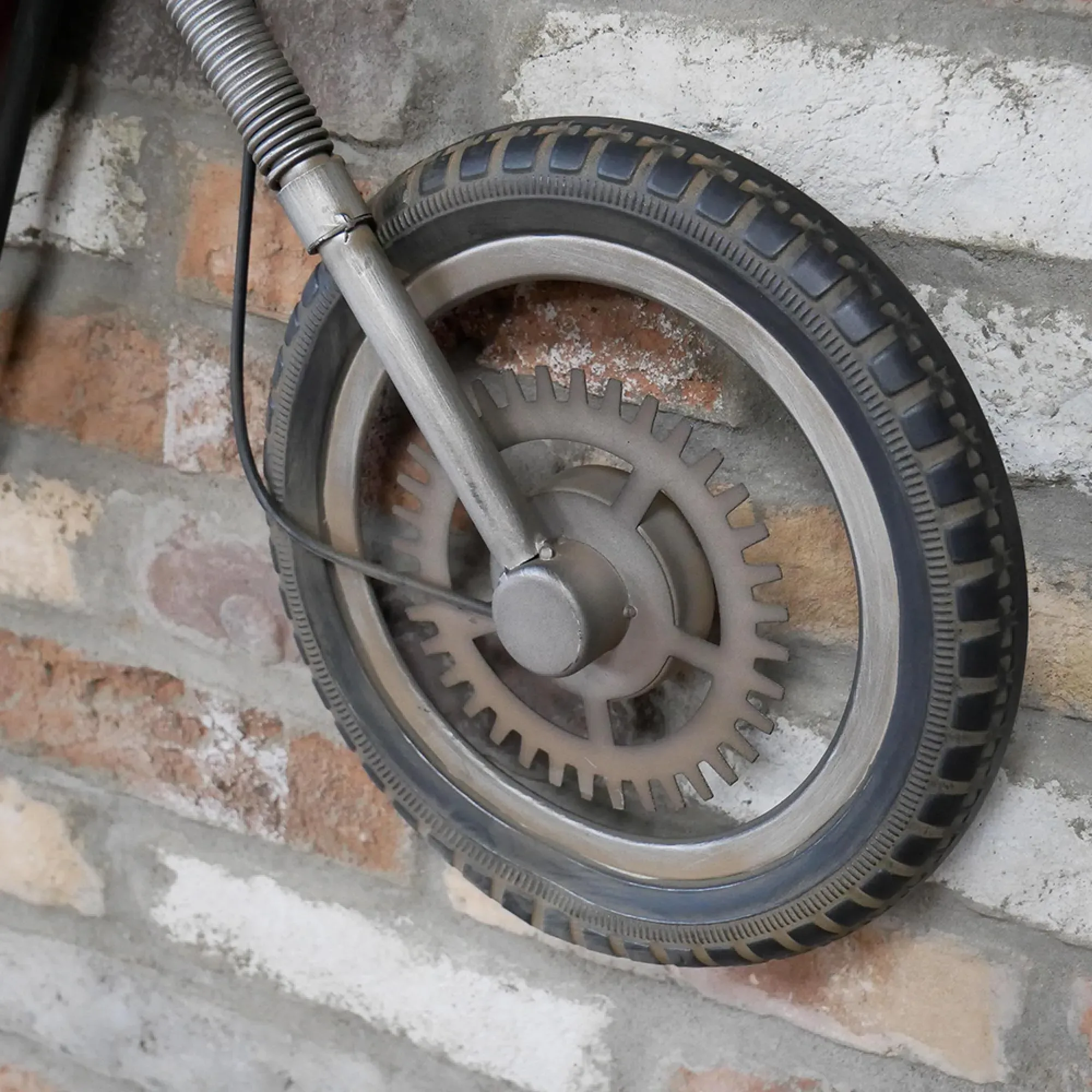 Metal Motorbike Clock