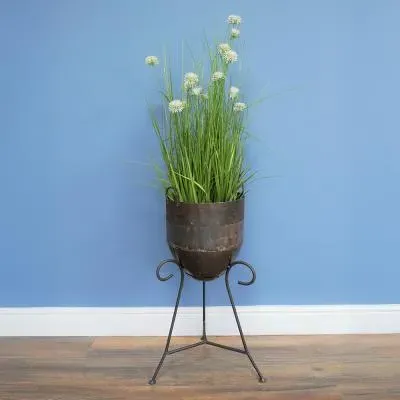 Metal Planter - Iron image