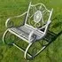 Metal Rocking Garden Chair - Antique Grey