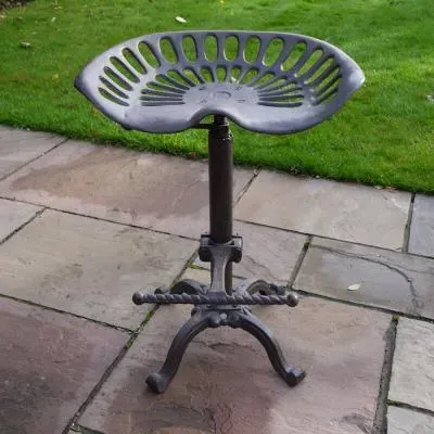 Metal Tractor Seat Adjustable Stool