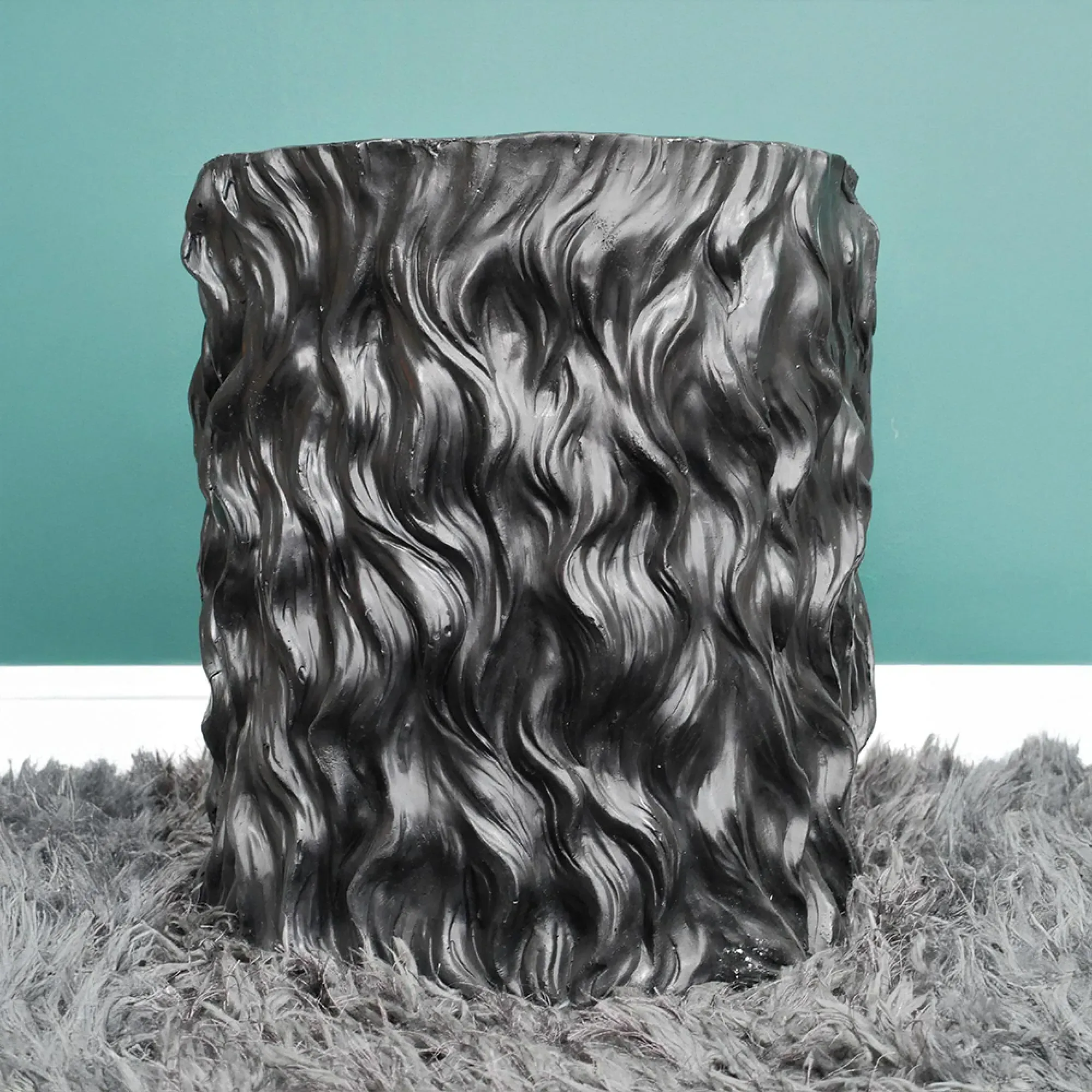 Monkey Side Table - Black, Gold