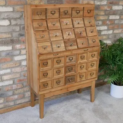 Multi Drawer Large Storage Cabinet - Wood image