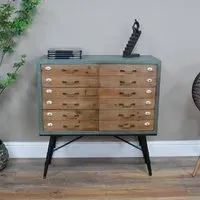 Multi Drawer Storage Cabinet - Light Blue