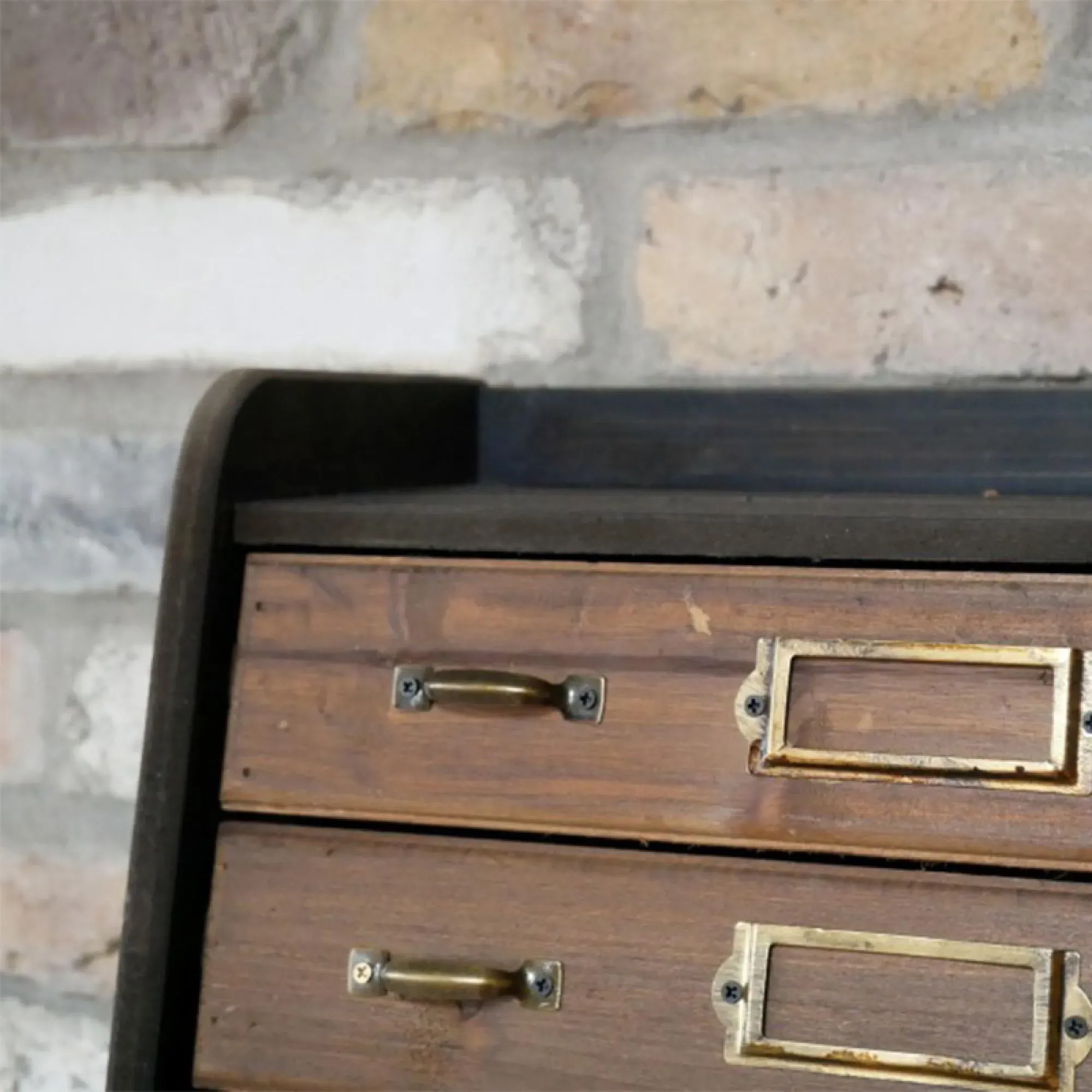 Multi Drawer Wall Storage Unit - Wood