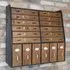 Multi Drawer Wall Storage Unit - Wood