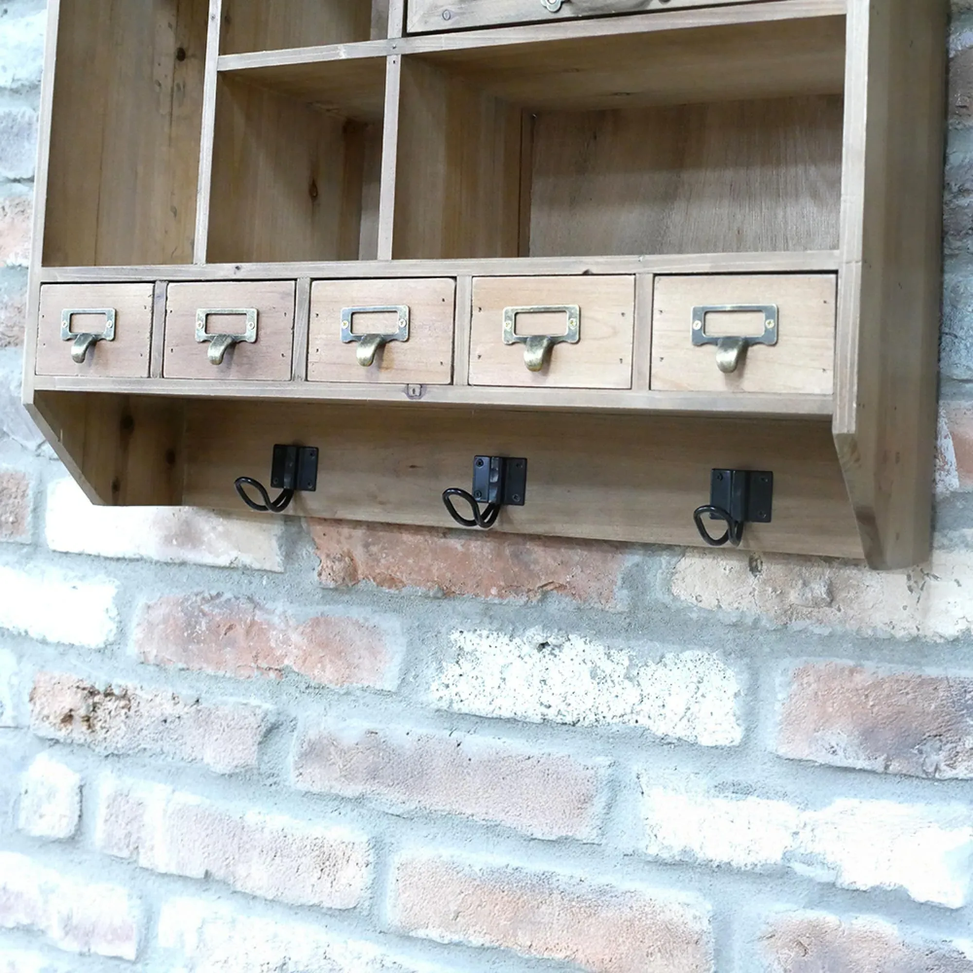 Multi Drawer Wall Unit - Wood