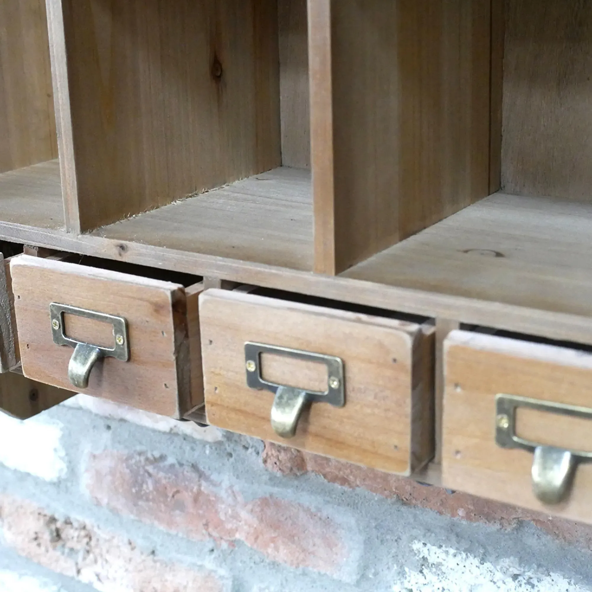 Multi Drawer Wall Unit - Wood